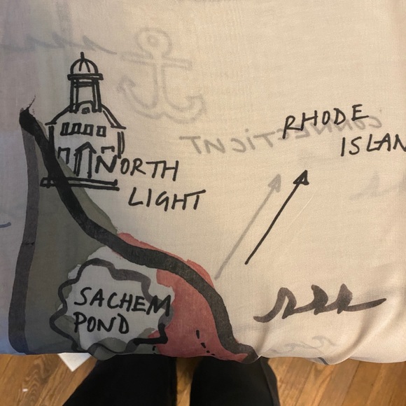 Block Island Lover? Gift New England Coastal Block Island map. Wear or display. - Picture 9 of 9